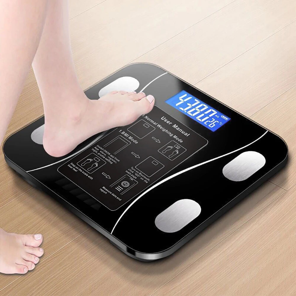 Digital Body Weight Scale Smart Wireless Fat Scale Bathroom Weight Scales for Body Composition Analyzer with Smartphone App