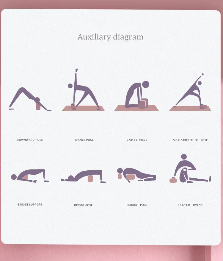 1PC Yoga Building Blocks Cubes Pilates Brick Reinforcement Mats Sport Yoga Supplies Exercise Home Exercise Equipment Fitness Eva