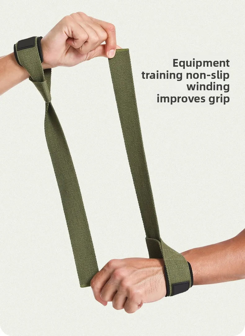Weightlifting Straps Dropshipping 1 Pair Lifting Wrist Anti-Slip Silicone Strength Training Strap Hand Grips Wrist Support