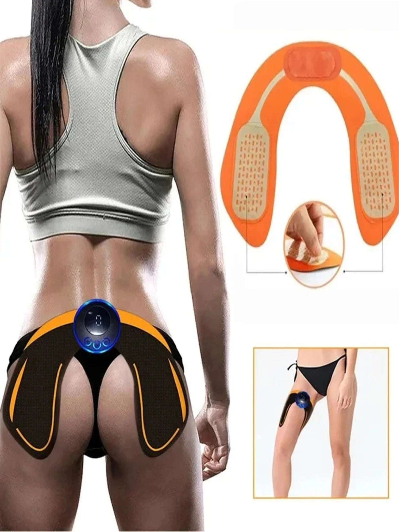 EMS Abdominal Muscle Stimulator Fitness ABS Arm Training Patches Muscle Exercise Instrument USB Charging Home Men