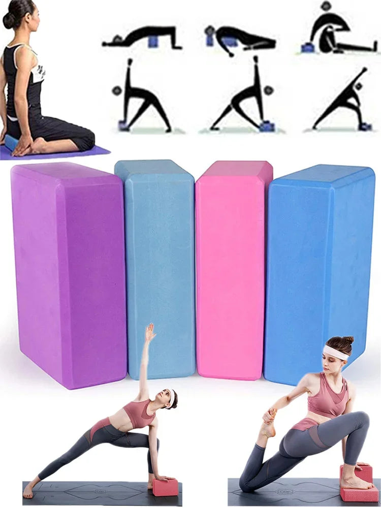 1PC Yoga Building Blocks Cubes Pilates Brick Reinforcement Mats Sport Yoga Supplies Exercise Home Exercise Equipment Fitness Eva