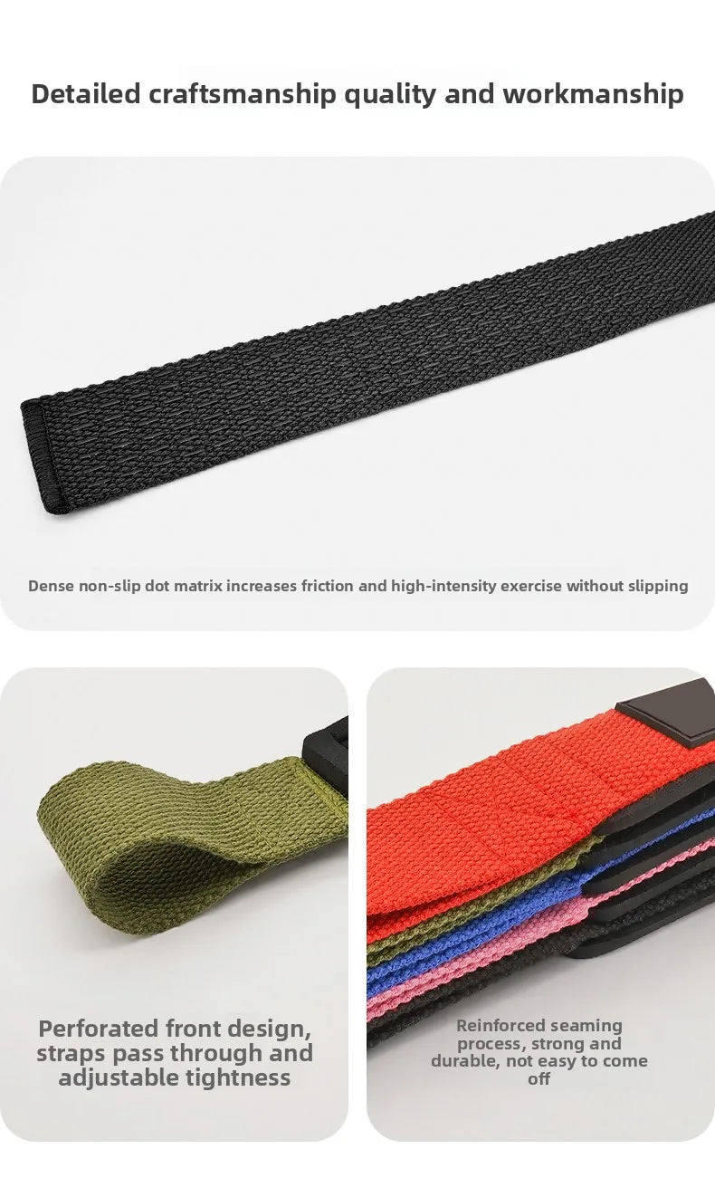 Weightlifting Straps Dropshipping 1 Pair Lifting Wrist Anti-Slip Silicone Strength Training Strap Hand Grips Wrist Support