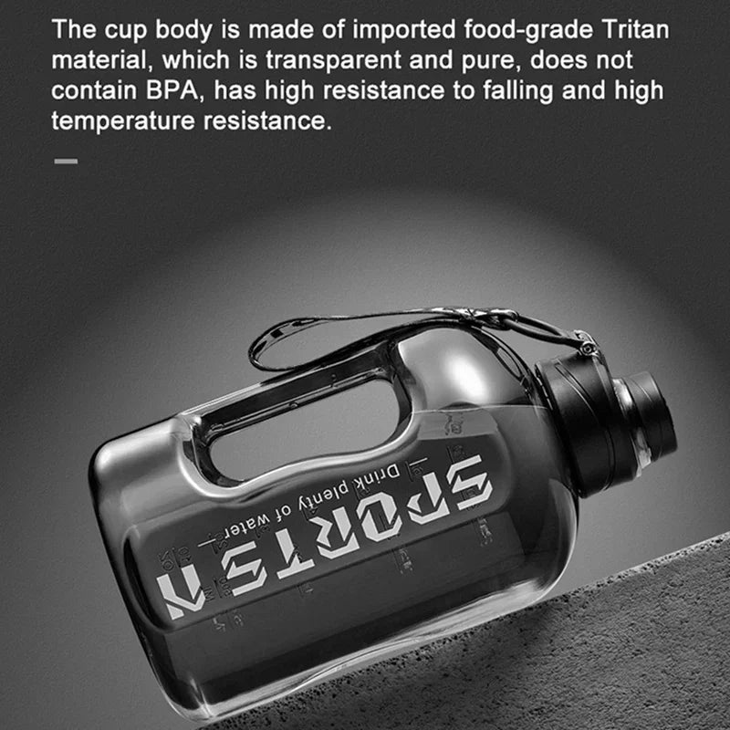 1.7L/2.7L Portable Large Capacity Water Bottle Sports Water Bottle Gym Cycling Cup For Fitness Camping Men Water Kettle