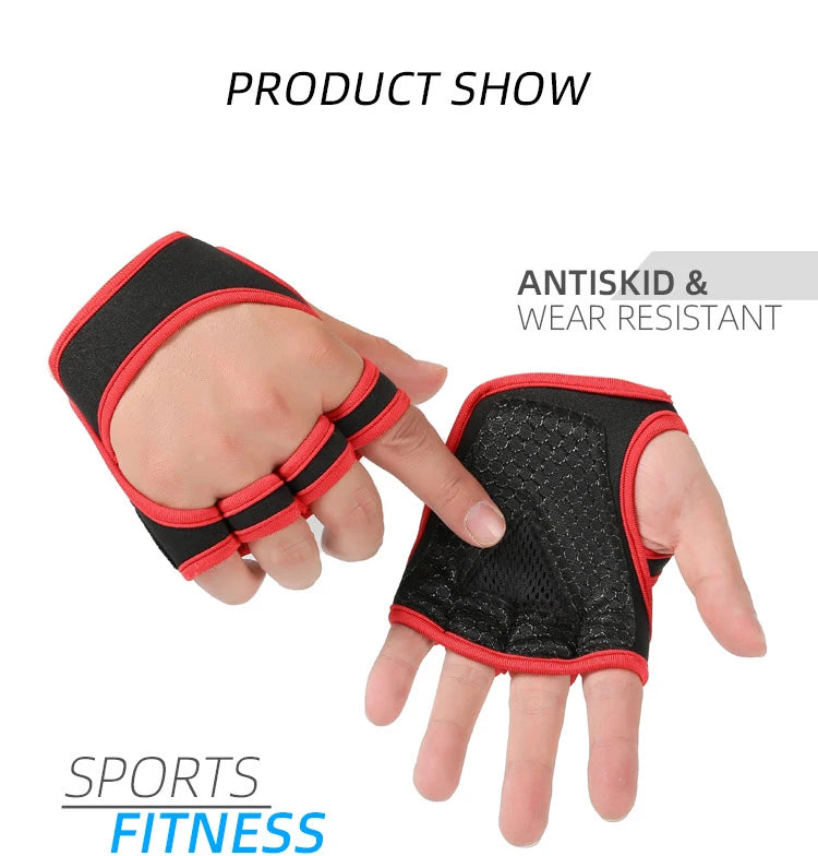 Training Sport Gloves for Men Women Workout Gloves Fitness Body Building Weightlifting Gym Hand Wrist Palm Protector Gloves