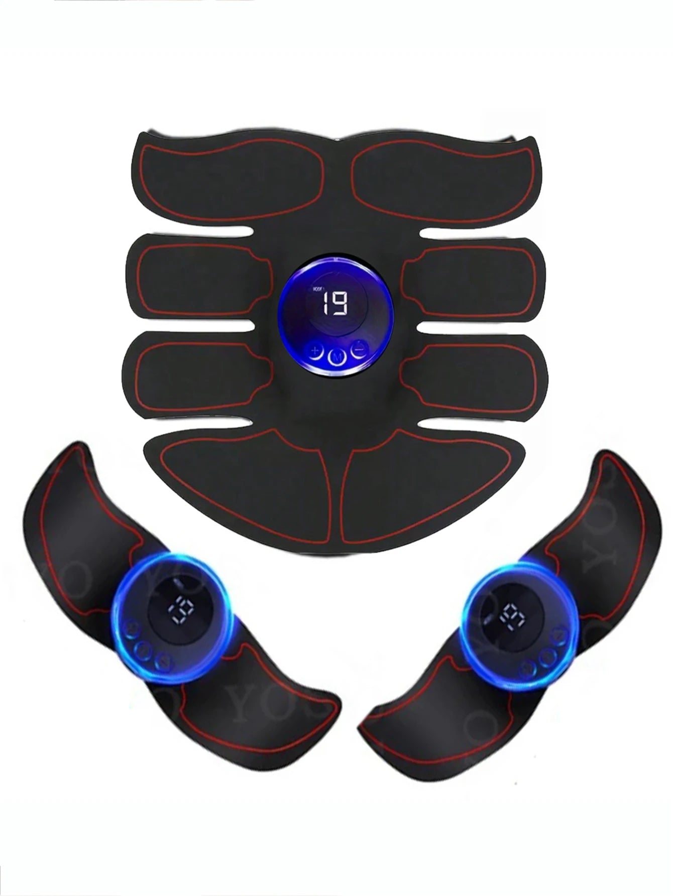 EMS Abdominal Muscle Stimulator Fitness ABS Arm Training Patches Muscle Exercise Instrument USB Charging Home Men