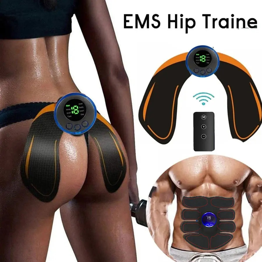 EMS Abdominal Muscle Stimulator Fitness ABS Arm Training Patches Muscle Exercise Instrument USB Charging Home Men