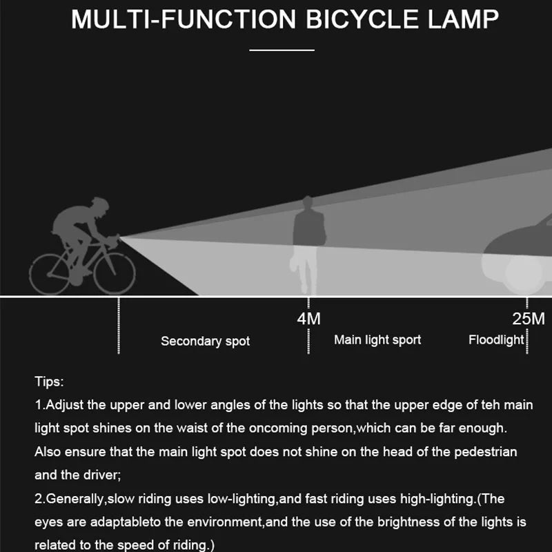 Bike Light Set Bicycle Headlight Taillight USB Rechargeable MTB Bike Front Rear Lamp Set Cycling Flashlight Bicycle Accessories