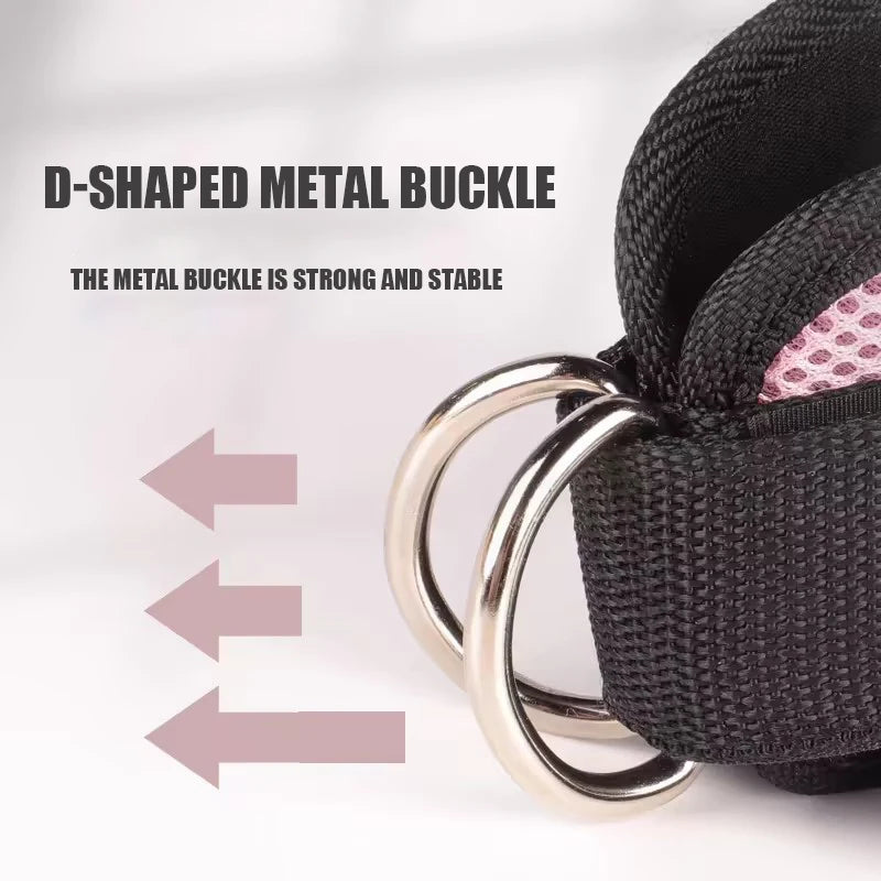 1PC Padded Ankle Straps Ankle Straps for Cable Machines Double D-Ring Fitness Ankle Cuffs for Gym Workouts Rebate Leg Extensions