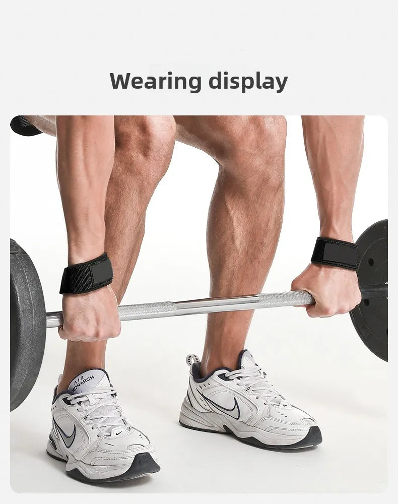 Weightlifting Straps Dropshipping 1 Pair Lifting Wrist Anti-Slip Silicone Strength Training Strap Hand Grips Wrist Support