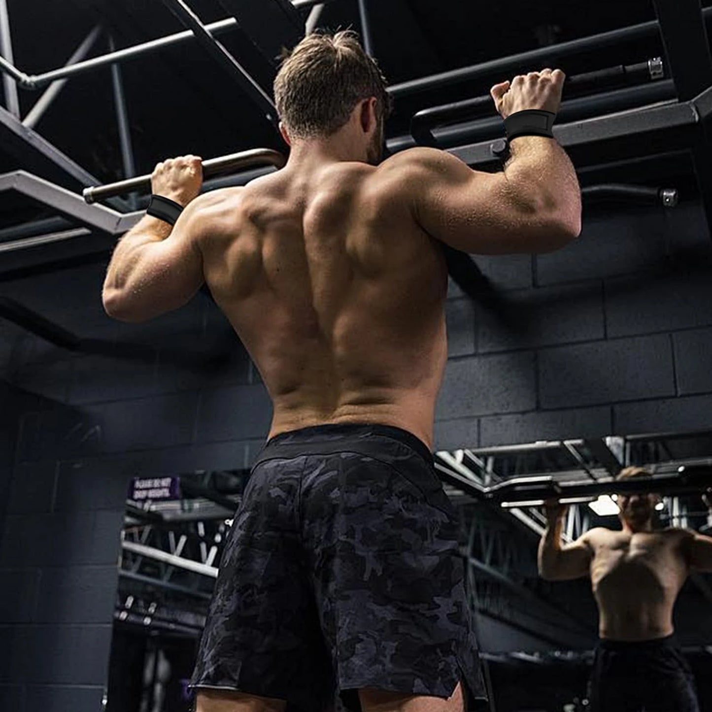 Weightlifting Straps Dropshipping 1 Pair Lifting Wrist Anti-Slip Silicone Strength Training Strap Hand Grips Wrist Support