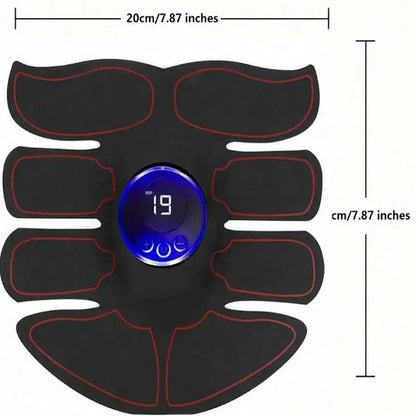 EMS Abdominal Muscle Stimulator Fitness ABS Arm Training Patches Muscle Exercise Instrument USB Charging Home Men