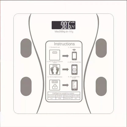Digital Body Weight Scale Smart Wireless Fat Scale Bathroom Weight Scales for Body Composition Analyzer with Smartphone App