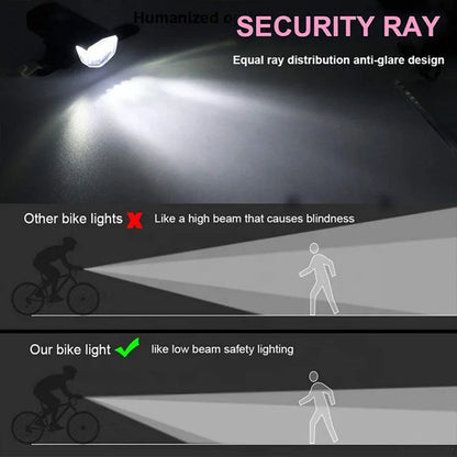 Bike Light Set Bicycle Headlight Taillight USB Rechargeable MTB Bike Front Rear Lamp Set Cycling Flashlight Bicycle Accessories