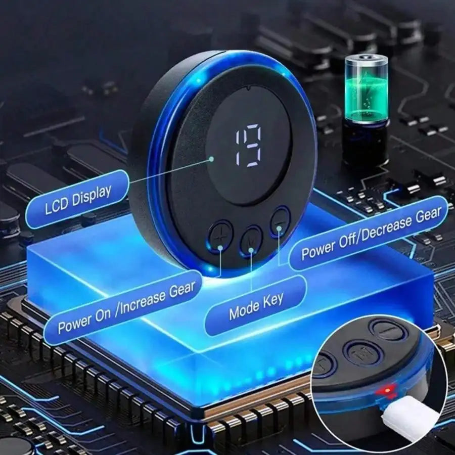 EMS Abdominal Muscle Stimulator Fitness ABS Arm Training Patches Muscle Exercise Instrument USB Charging Home Men