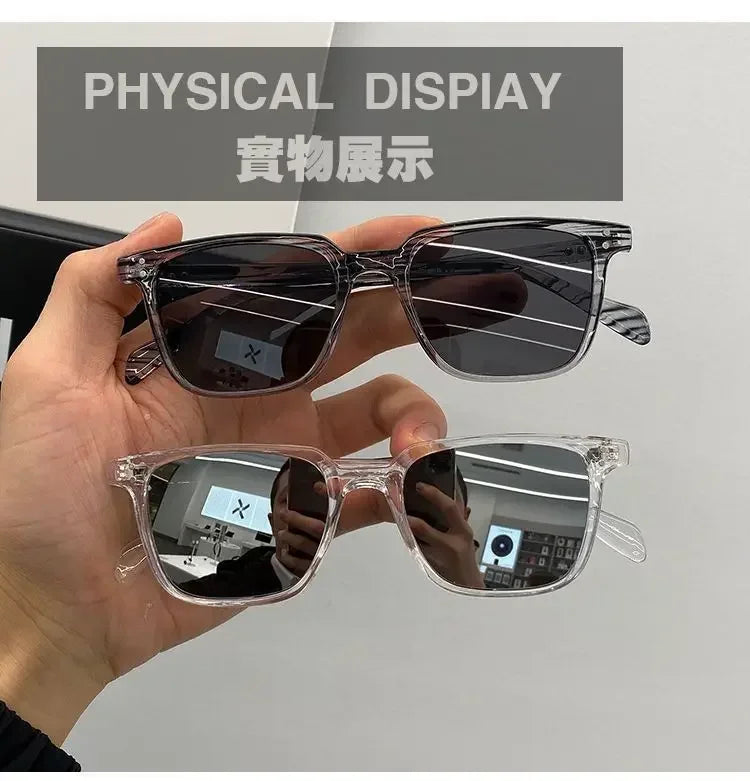 선글라스 Leopard Dark Green Square Sunglasses Man Shades Male Sun Glasses Очки Brand Designer Travel Vintage Oculos De Sol