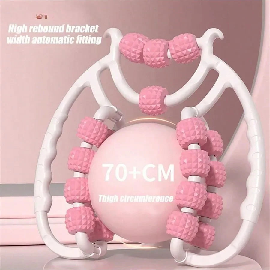 Circular Leg Clamps-360 Degree 20 Wheels Muscle Roller Massager Muscle Roller Neck Arm Leg Muscle Relax Massager Sports Yoga