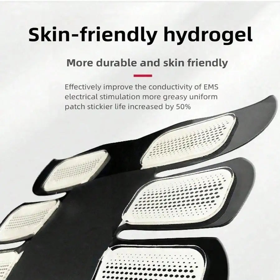 EMS Abdominal Muscle Stimulator Fitness ABS Arm Training Patches Muscle Exercise Instrument USB Charging Home Men