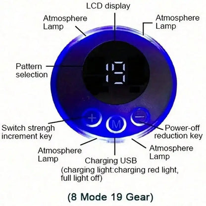 EMS Abdominal Muscle Stimulator Fitness ABS Arm Training Patches Muscle Exercise Instrument USB Charging Home Men