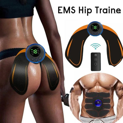 EMS Abdominal Muscle Stimulator Fitness ABS Arm Training Patches Muscle Exercise Instrument USB Charging Home Men