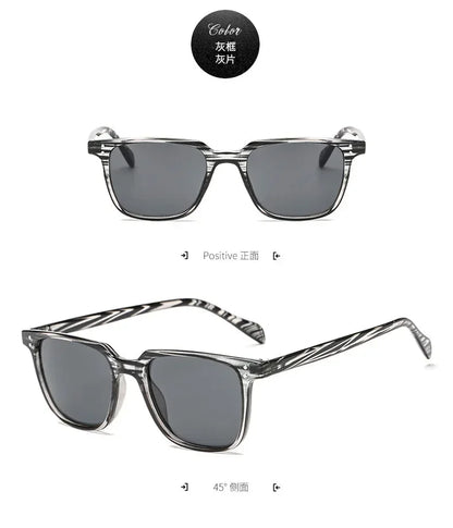 선글라스 Leopard Dark Green Square Sunglasses Man Shades Male Sun Glasses Очки Brand Designer Travel Vintage Oculos De Sol