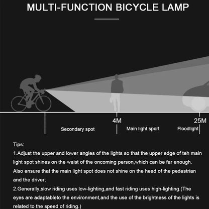 Bike Light Set Bicycle Headlight Taillight USB Rechargeable MTB Bike Front Rear Lamp Set Cycling Flashlight Bicycle Accessories