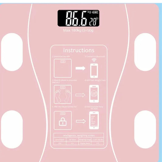 Digital Body Weight Scale Smart Wireless Fat Scale Bathroom Weight Scales for Body Composition Analyzer with Smartphone App