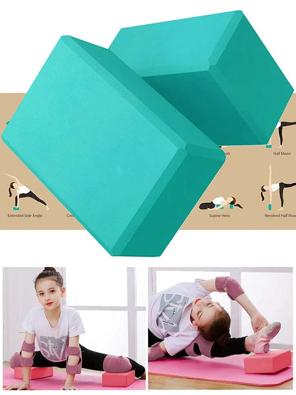1PC Yoga Building Blocks Cubes Pilates Brick Reinforcement Mats Sport Yoga Supplies Exercise Home Exercise Equipment Fitness Eva