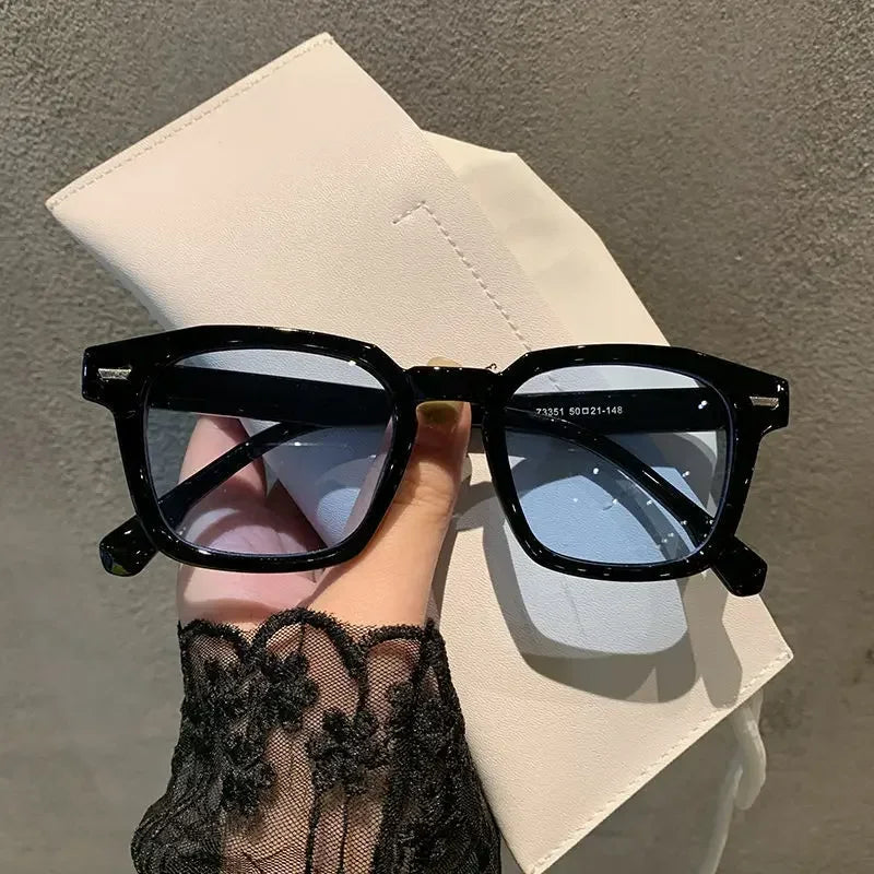 2024 Trendy Summer Fashion Goggles Retro Korean Cat Eye Women Square Sunglasses Ocean Film Ladies Outdoor UV400 Sunglasses