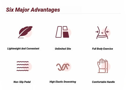 Four-Tube Tensioner Multi-Functional Household Fitness Yoga Abdominal Strengthening Elastic Band Tension Rope Sit-Up Assistive