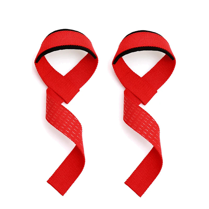 Weightlifting Straps Dropshipping 1 Pair Lifting Wrist Anti-Slip Silicone Strength Training Strap Hand Grips Wrist Support