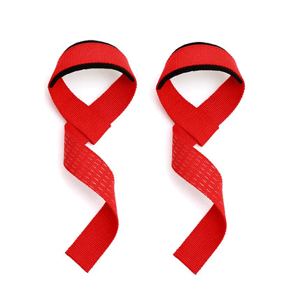 Weightlifting Straps Dropshipping 1 Pair Lifting Wrist Anti-Slip Silicone Strength Training Strap Hand Grips Wrist Support