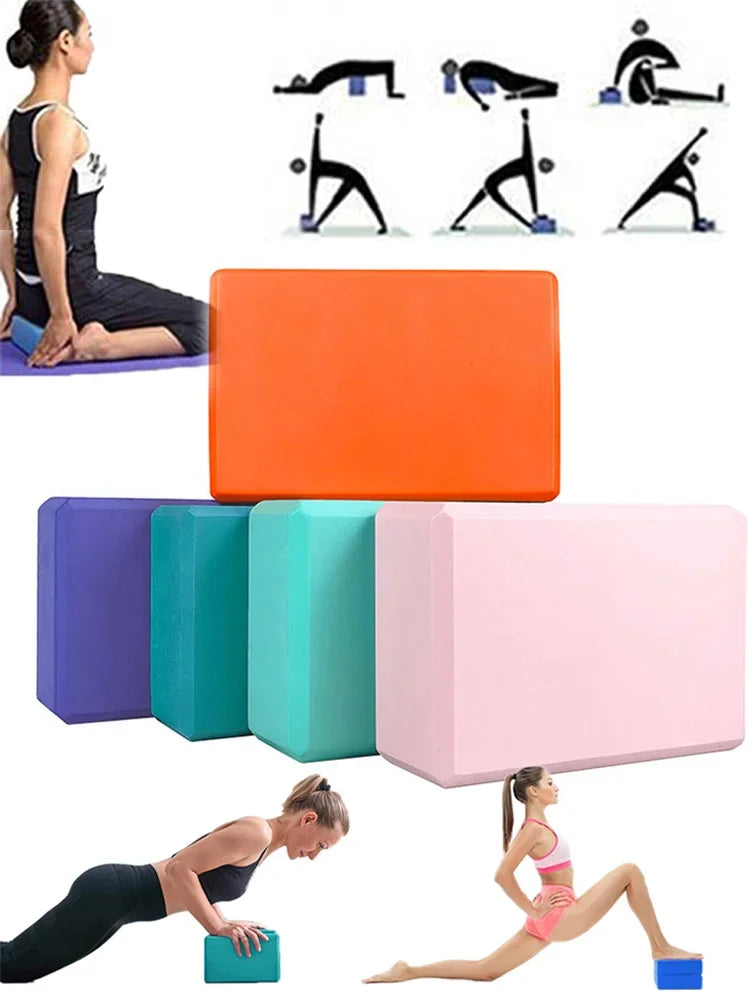 1PC Yoga Building Blocks Cubes Pilates Brick Reinforcement Mats Sport Yoga Supplies Exercise Home Exercise Equipment Fitness Eva